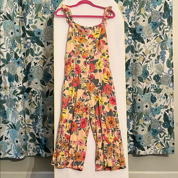 Baltic Born Pants - Baltic born Floral Jumpsuit with Ruffle Straps